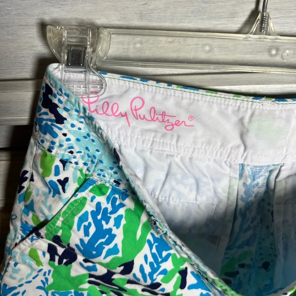 Lilly Pulitzer Callahan Shorts Blue Let’s Cha Cha Preppy‎ Nautical Resort